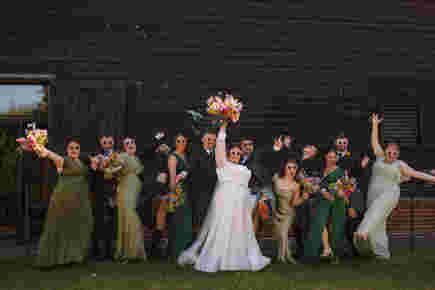 Colourful Flower Filled Barns At Redcaots Wedding Ayelle Photography 22