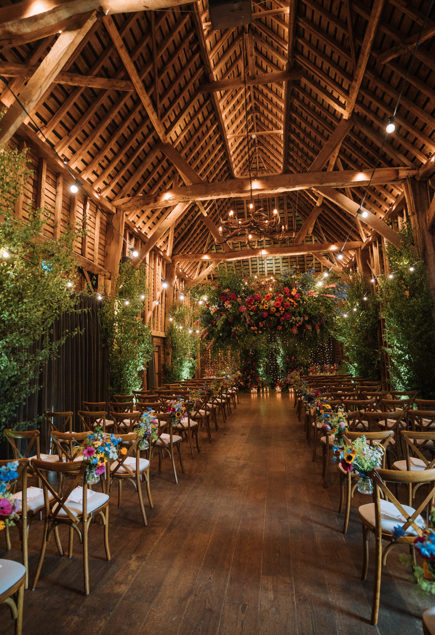 Colourful Flower Filled Barns At Redcaots Wedding Ayelle Photography 10