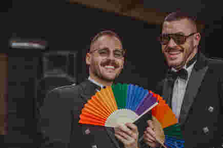 Fun Same Sex LGBTQIA Wedding At Barns At Redcoats 10
