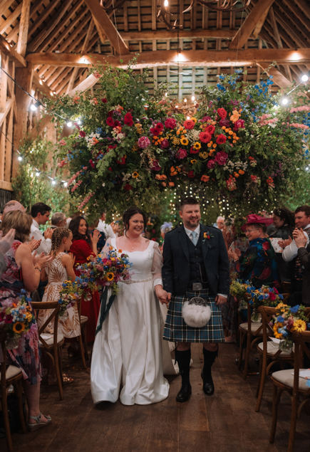 Colourful Flower Filled Barns At Redcaots Wedding Ayelle Photography 15