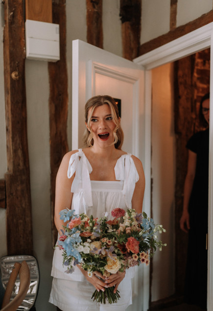 Pastel Wedding Barns At Redcoats Ayelle Photography 9